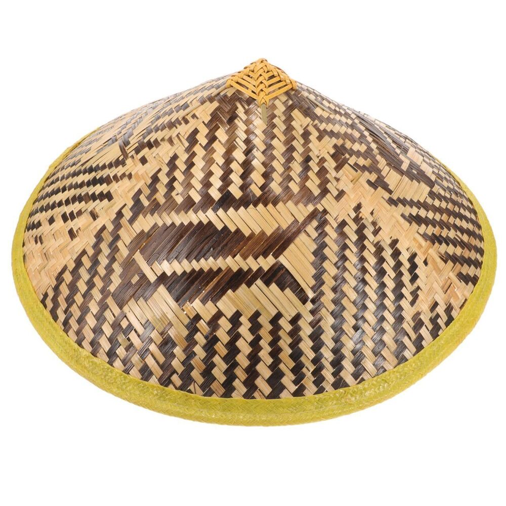 5191 Oriental Hat Asian Hat Rice Chinese Straw Rice Japanese Samurai Woven